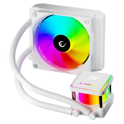 Infinite V120 Beyaz ARGB Intel LGA1700/AMD AM5 Uyumlu 120mm Sıvı Soğutmalı CPU Fan