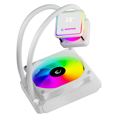 Infinite V120 Beyaz ARGB Intel LGA1700/AMD AM5 Uyumlu 120mm Sıvı Soğutmalı CPU Fan