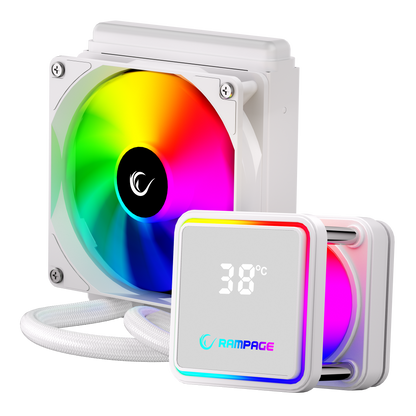 Infinite V120 Beyaz ARGB Intel LGA1700/AMD AM5 Uyumlu 120mm Sıvı Soğutmalı CPU Fan