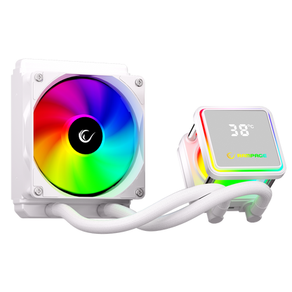 Infinite V120 Beyaz ARGB Intel LGA1700/AMD AM5 Uyumlu 120mm Sıvı Soğutmalı CPU Fan