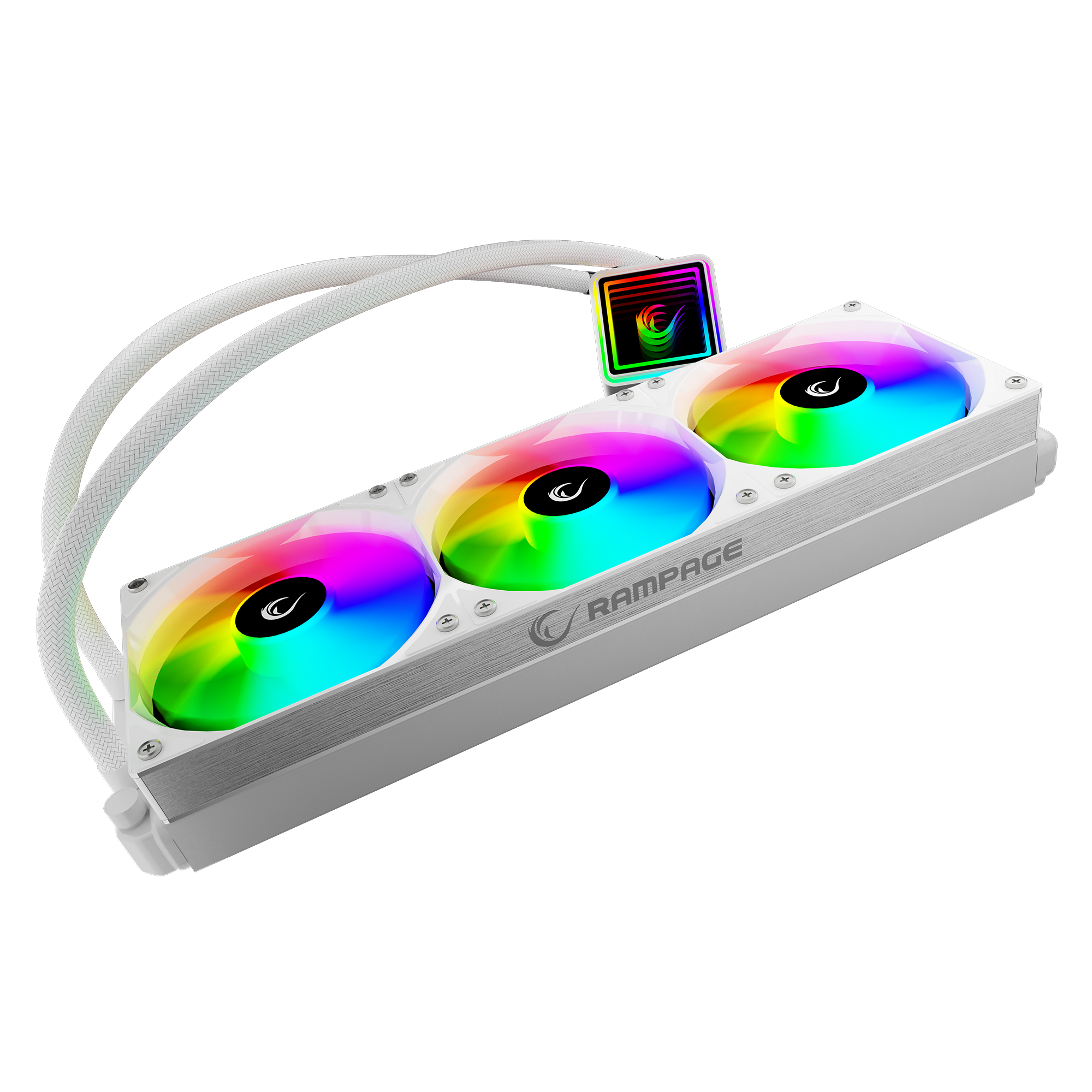 ARGB LGA1700/1851 / AM5 Uyumlu 360mm Sıvı Soğutmalı CPU Fan-Beyaz