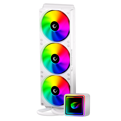 ARGB LGA1700/1851 / AM5 Uyumlu 360mm Sıvı Soğutmalı CPU Fan-Beyaz