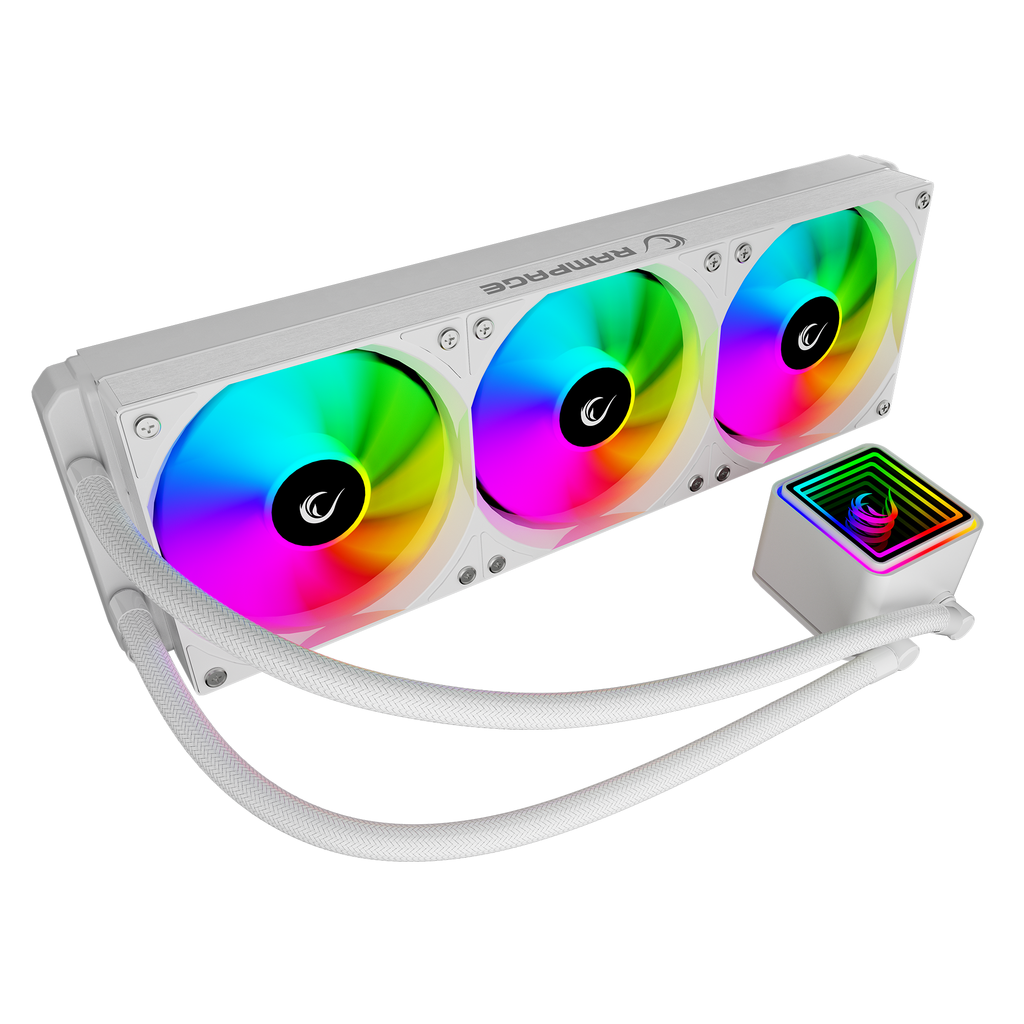 ARGB LGA1700/1851 / AM5 Uyumlu 360mm Sıvı Soğutmalı CPU Fan-Beyaz