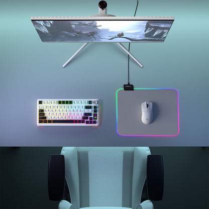 Pulsar M (MP-21) Gri 252x328 mm RGB Ledli Mouse Pad