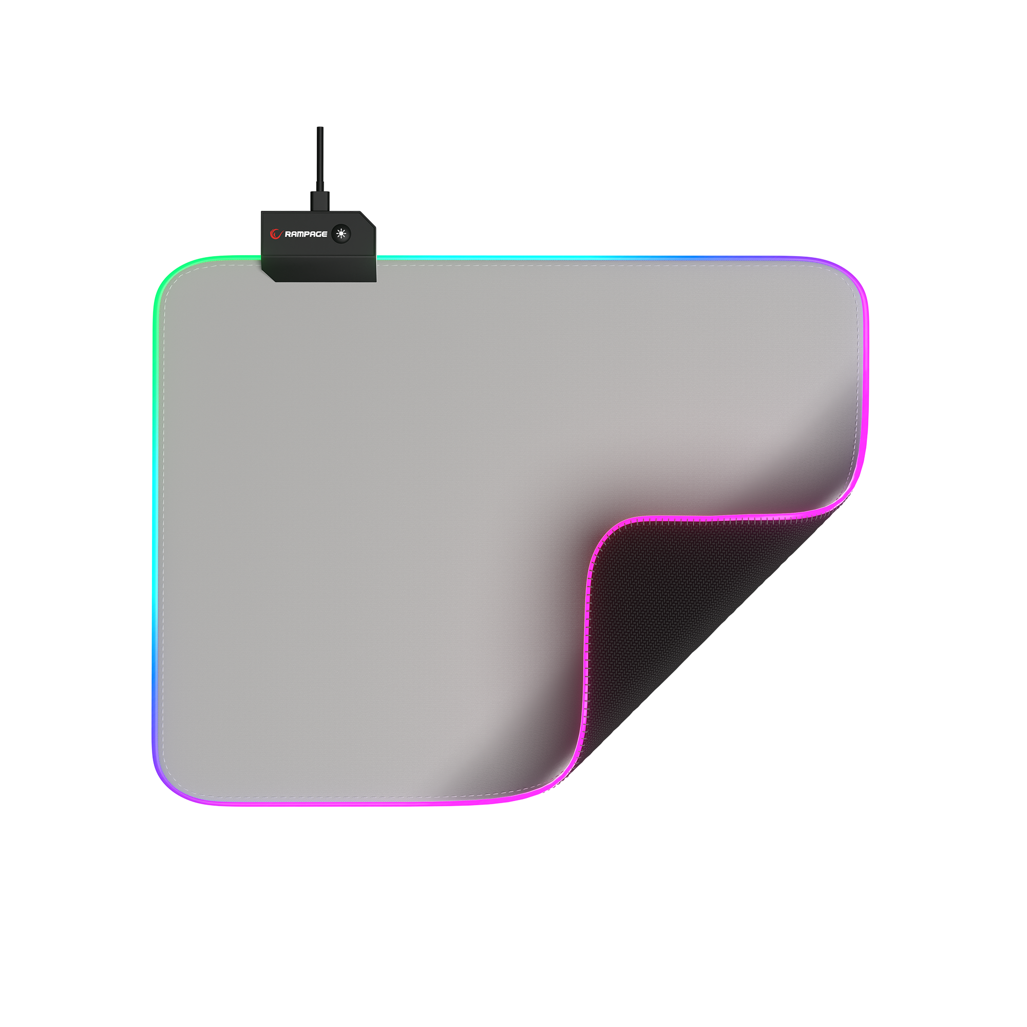 Pulsar M (MP-21) Gri 252x328 mm RGB Ledli Mouse Pad