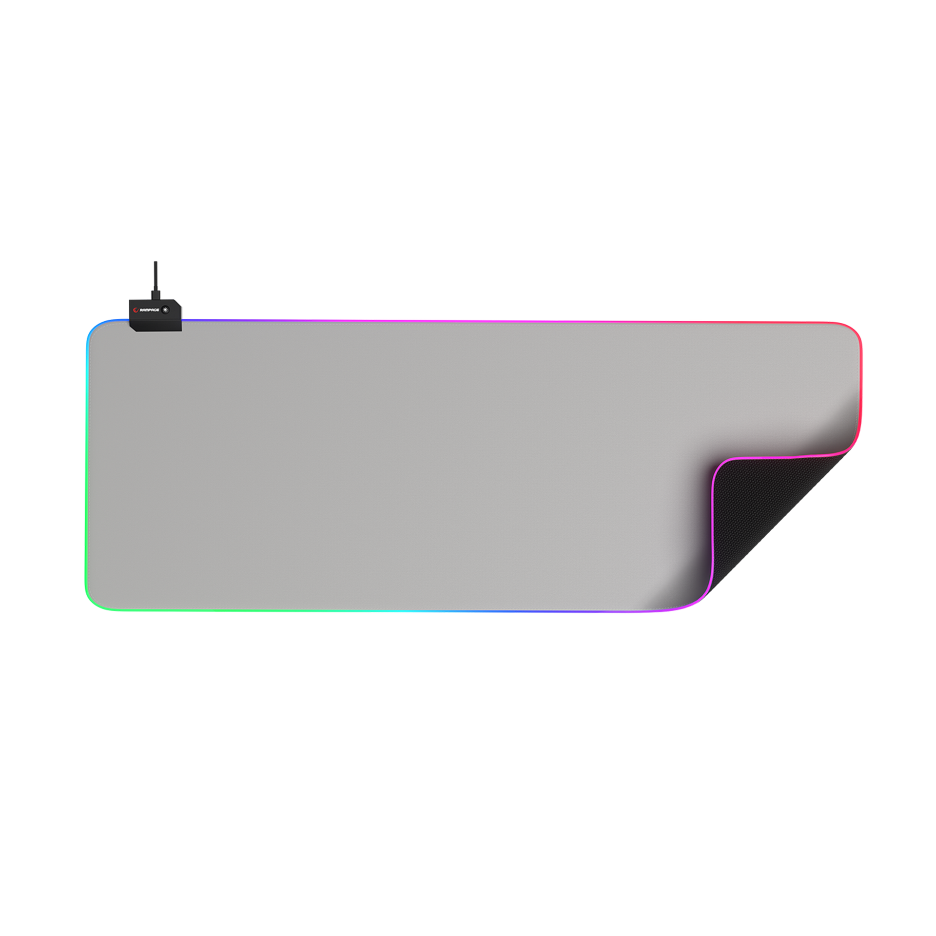 Pulsar XL (MP-22) Gri 30x80cm RGB Ledli Mouse Pad – Rampage