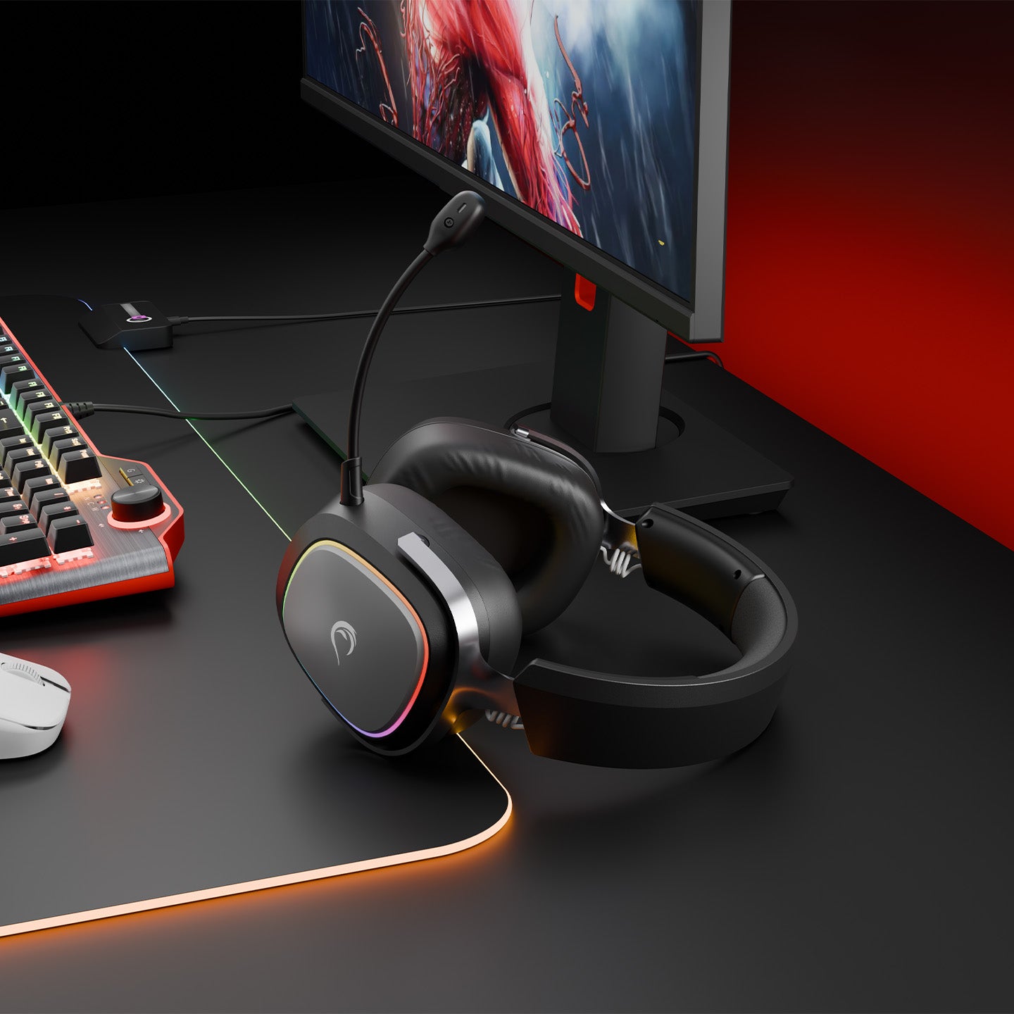 Protein Earpad Kablosuz Mikrofonlu Oyuncu Kulaklığı