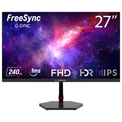 RAVEN RV27R240F 27'' 240Hz 1ms FAST IPS FHD Freesync/G-Sync PC Flat Gaming Monitor