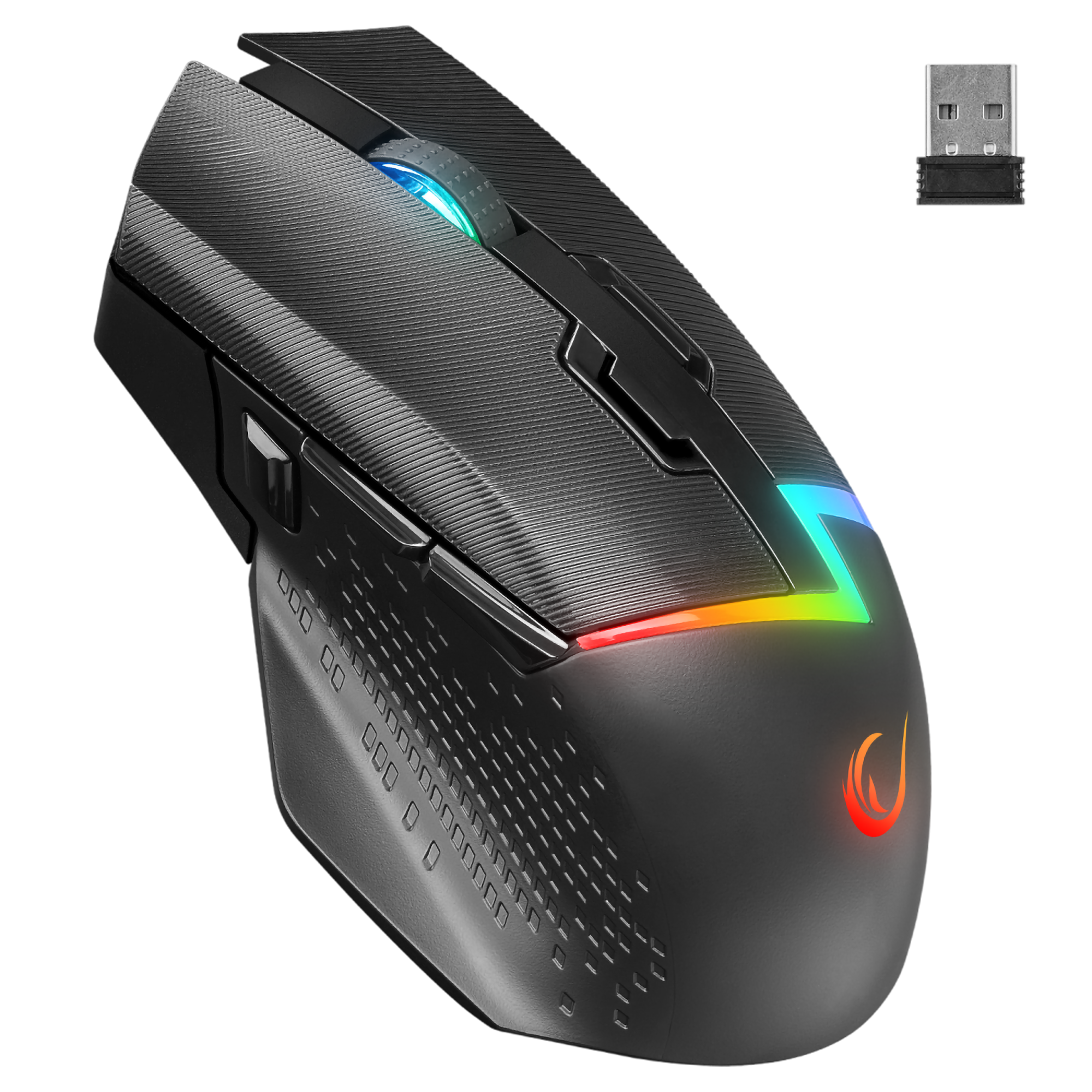 Drop M3 V2 24000 Dpi 3311 Sensor RGB Şarjlı Huano Switch Kablosuz Oyuncu Mouse Siyah