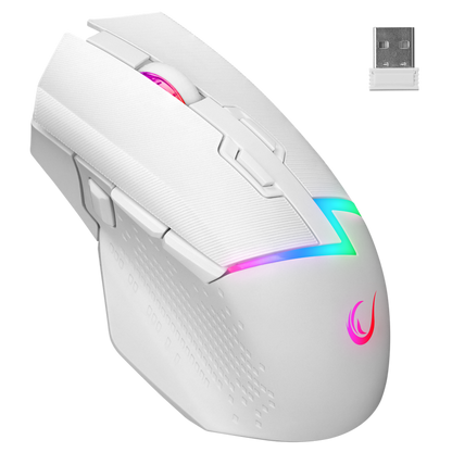 Drop M3 V2 24000 Dpi 3311 Sensor RGB Şarjlı Huano Switch Kablosuz Oyuncu Mouse Beyaz