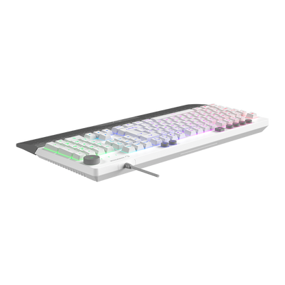 Simula USB RGB  4 Makro Tuş Bilek Destekli Oyuncu Klavyesi-Beyaz