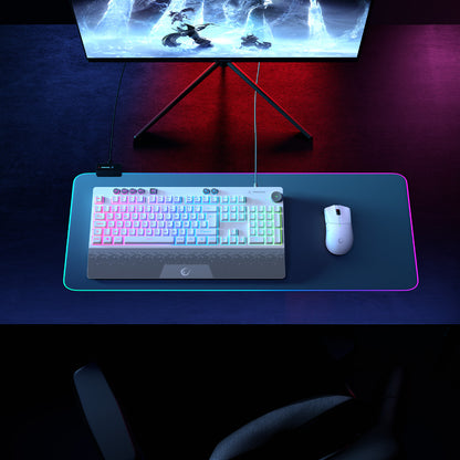 Simula USB RGB  4 Makro Tuş Bilek Destekli Oyuncu Klavyesi-Beyaz