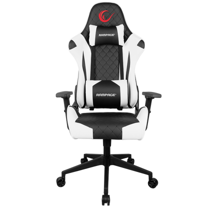 KL-R40 Throne Serisi Siyah/Beyaz Oyuncu Koltuğu - Rampage
