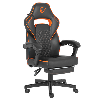 KL-R12 Lumos Deri Siyah/Turuncu Oyuncu Koltuğu