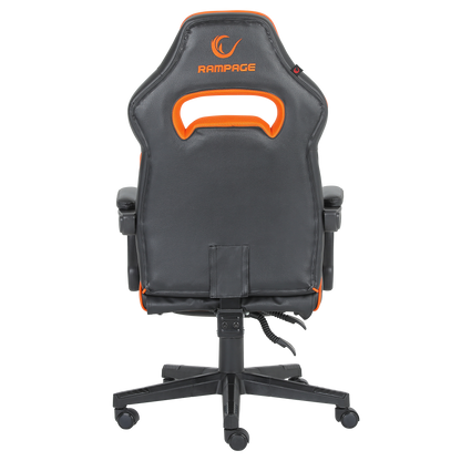 KL-R12 Lumos Deri Siyah/Turuncu Oyuncu Koltuğu