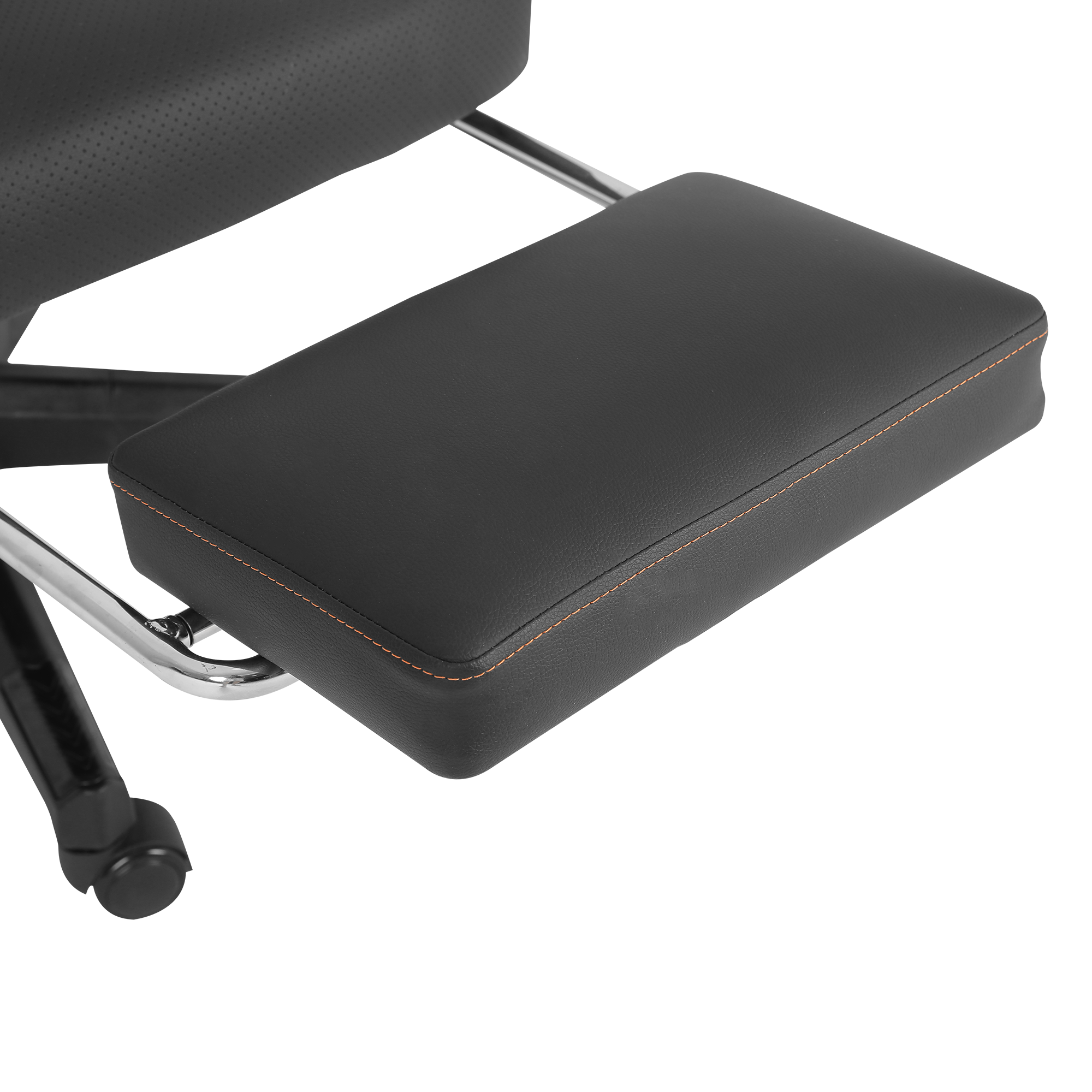 KL-R12 Lumos Deri Siyah/Turuncu Oyuncu Koltuğu