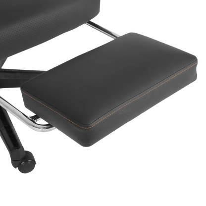 KL-R12 Lumos Deri Siyah/Turuncu Oyuncu Koltuğu