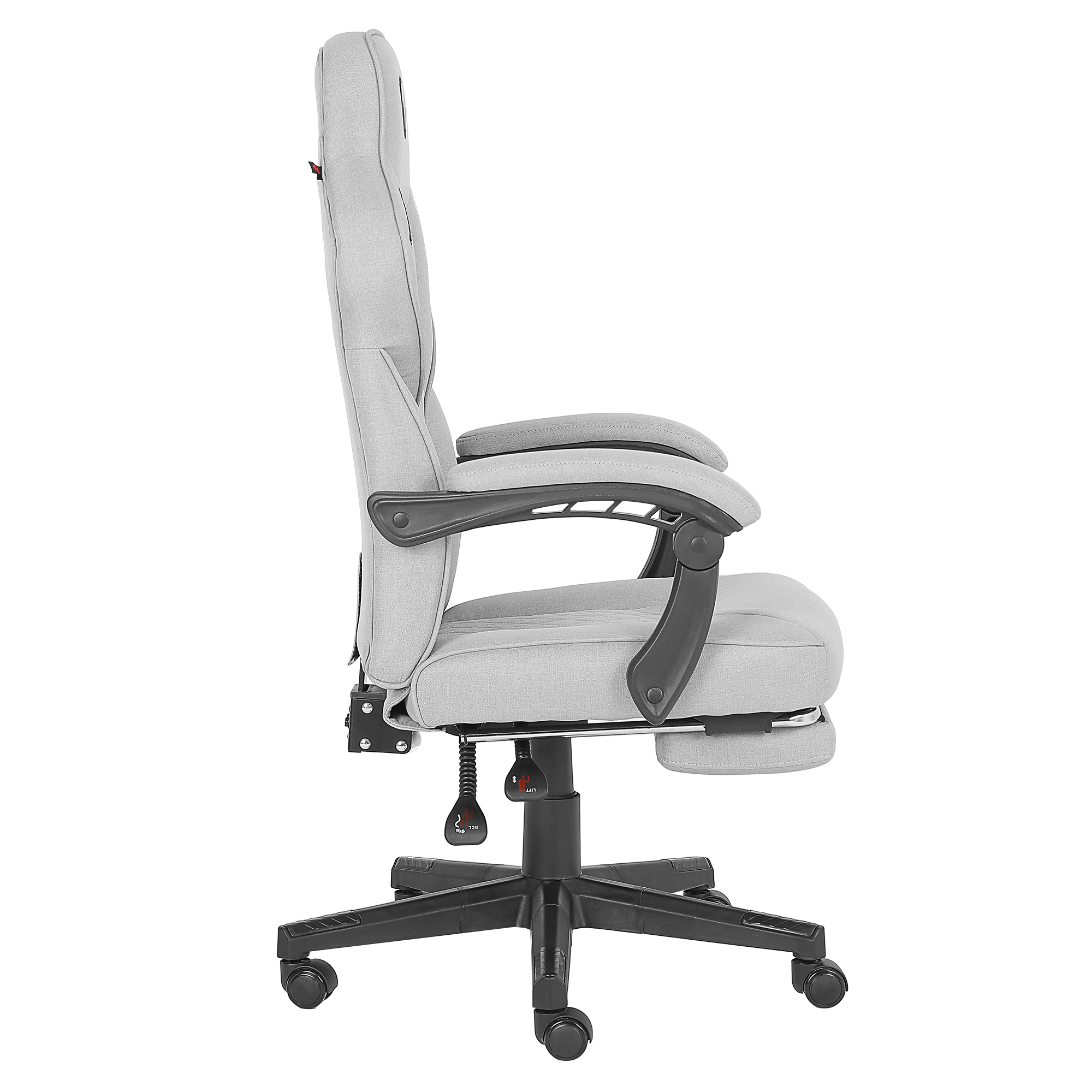 KL-R12 Lumos Terletmez Kumaş Gri Oyuncu Koltuğu