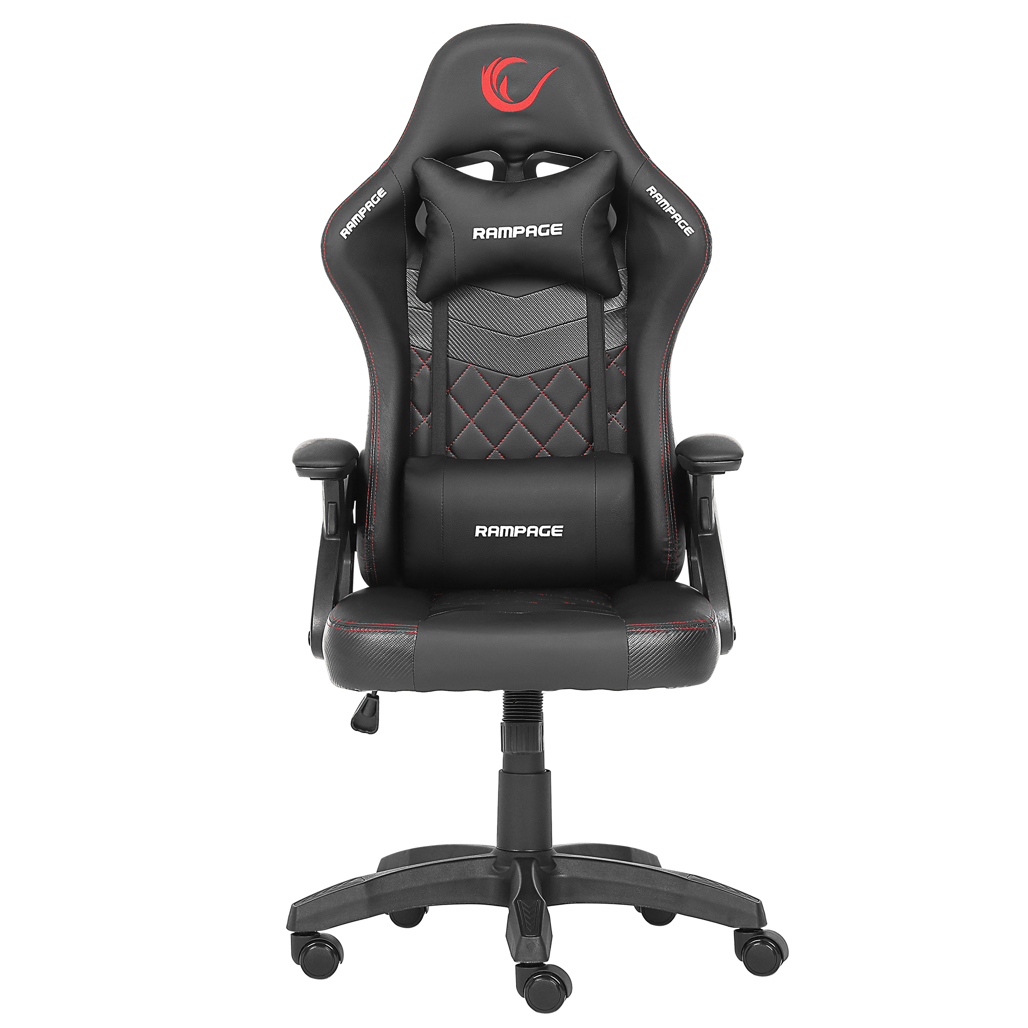 KL-R43 Nox Deri Oyuncu Koltuğu-Siyah/Kırmızı