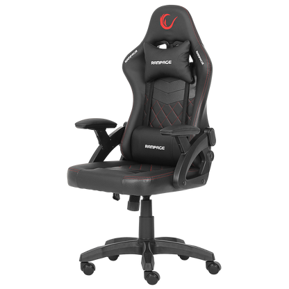 KL-R43 Nox Deri Oyuncu Koltuğu-Siyah/Kırmızı