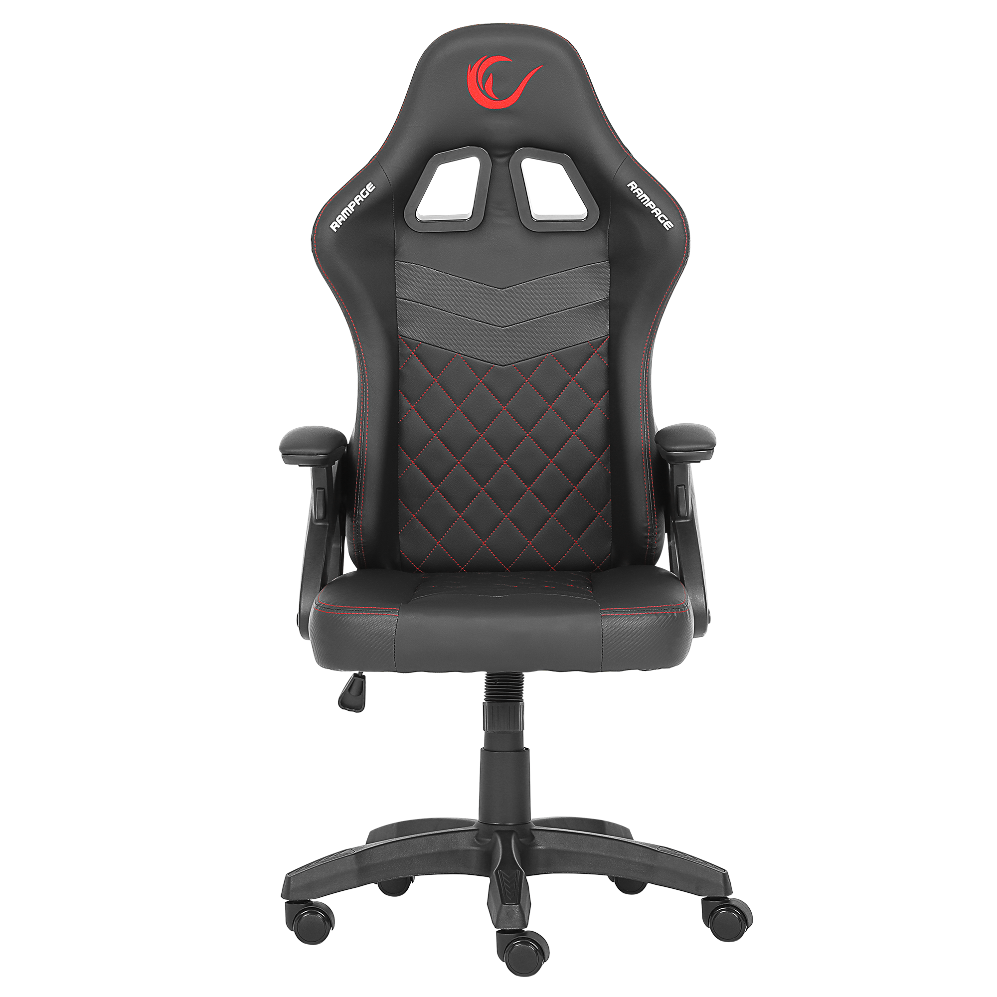 KL-R43 Nox Deri Oyuncu Koltuğu-Siyah/Kırmızı