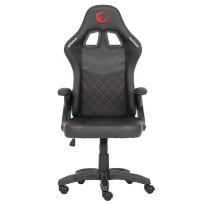 KL-R43 Nox Deri Oyuncu Koltuğu-Siyah/Kırmızı