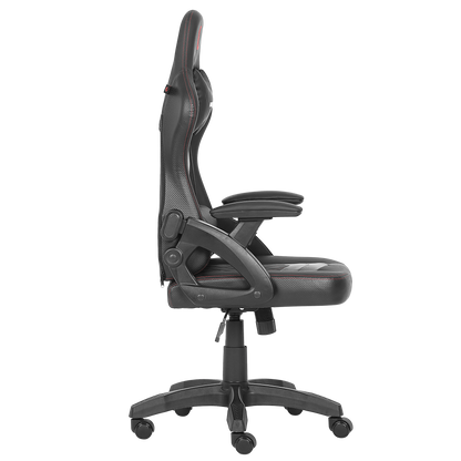 KL-R43 Nox Deri Oyuncu Koltuğu-Siyah/Kırmızı