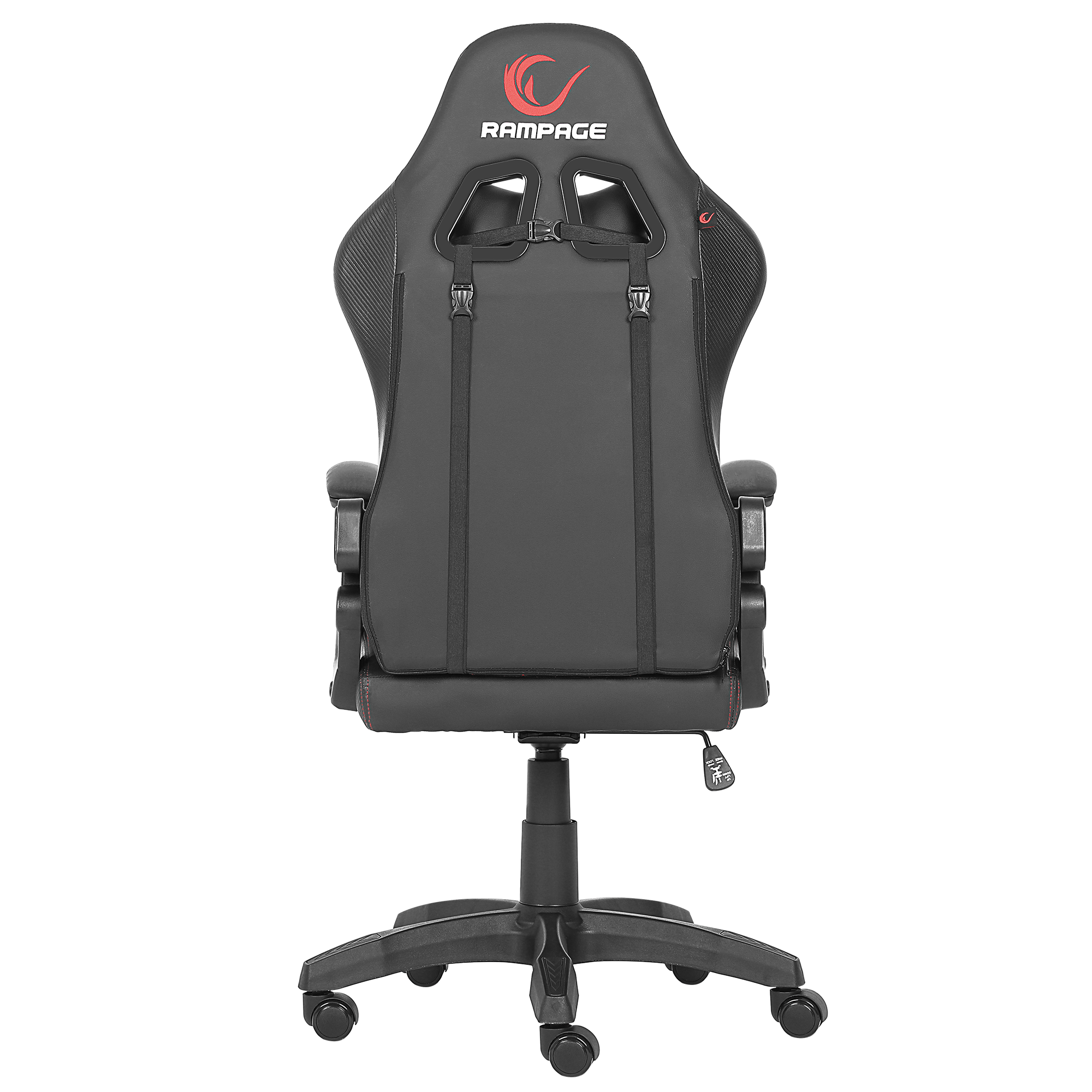 KL-R43 Nox Deri Oyuncu Koltuğu-Siyah/Kırmızı