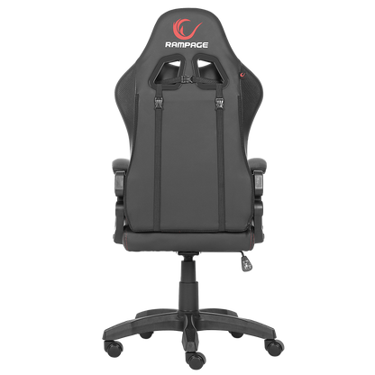 KL-R43 Nox Deri Oyuncu Koltuğu-Siyah/Kırmızı