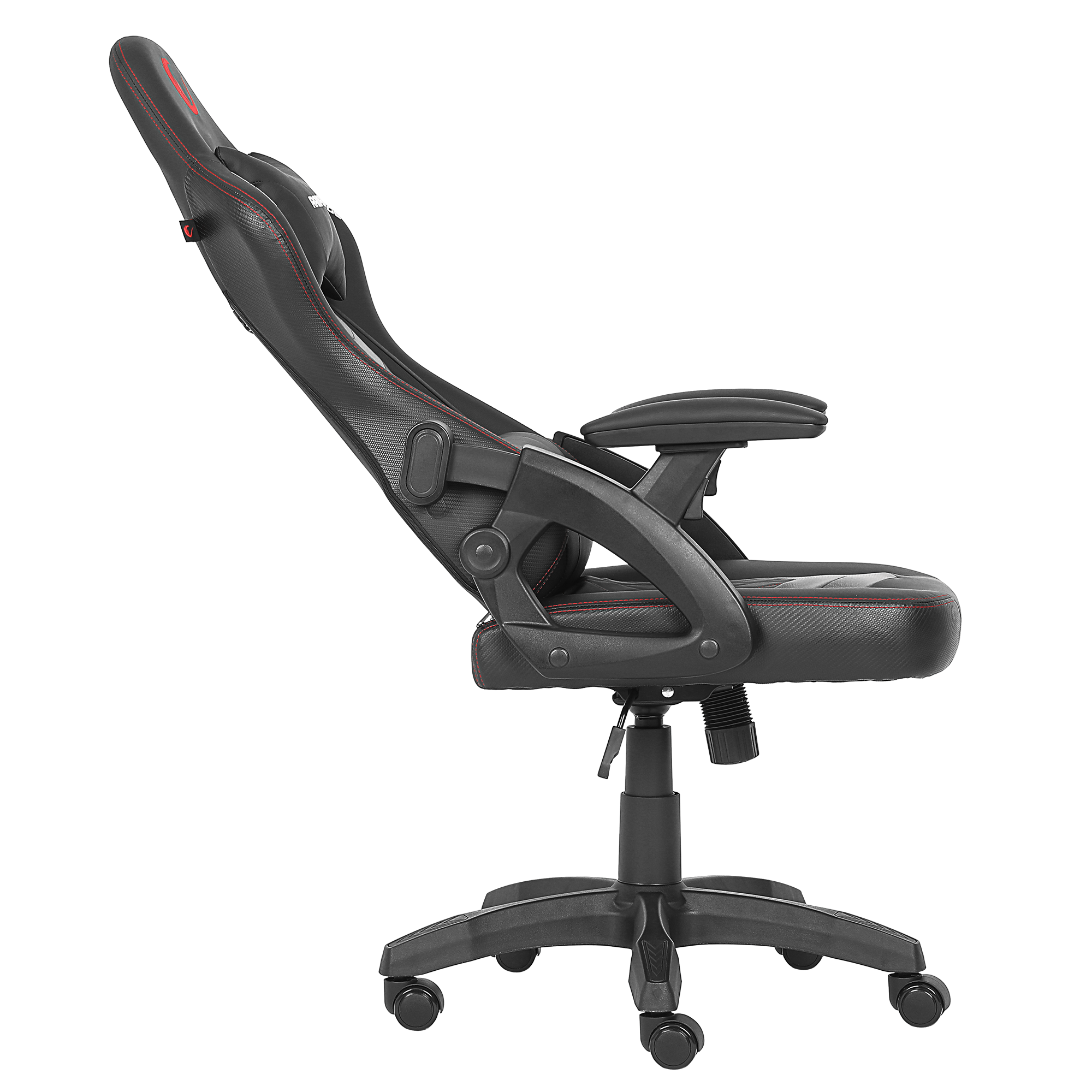 KL-R43 Nox Deri Oyuncu Koltuğu-Siyah/Kırmızı