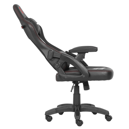 KL-R43 Nox Deri Oyuncu Koltuğu-Siyah/Kırmızı