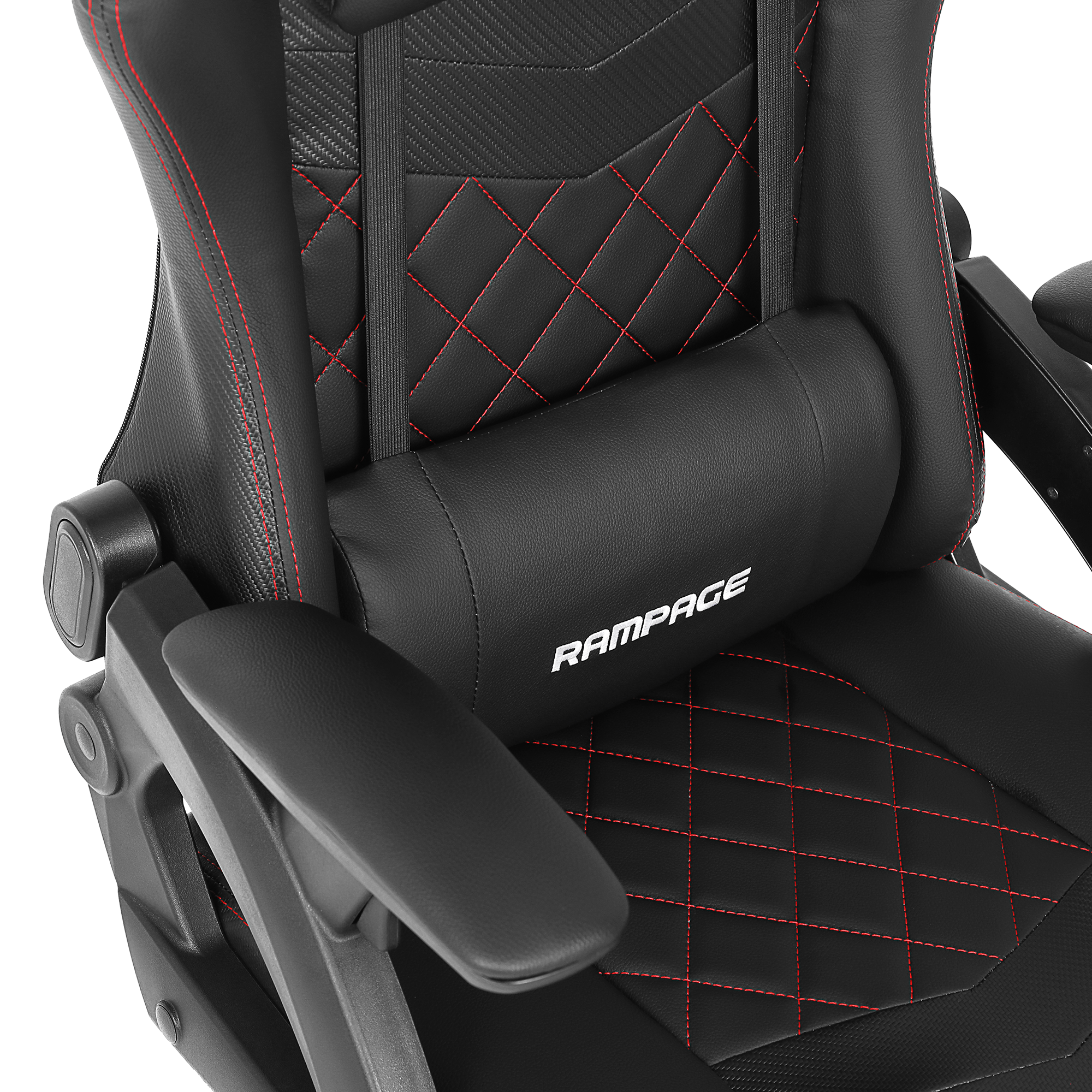 KL-R43 Nox Deri Oyuncu Koltuğu-Siyah/Kırmızı