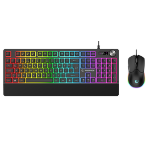 Km-9858 Jazzy V2 Siyah Usb RGB TR Q 12800 Dpi Oyuncu Klavye Mouse Set