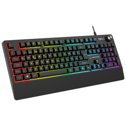 Km-9858 Jazzy V2 Siyah Usb RGB TR Q 12800 Dpi Oyuncu Klavye Mouse Set