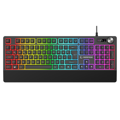 Km-9858 Jazzy V2 Siyah Usb RGB TR Q 12800 Dpi Oyuncu Klavye Mouse Set