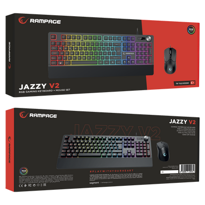 Km-9858 Jazzy V2 Siyah Usb RGB TR Q 12800 Dpi Oyuncu Klavye Mouse Set