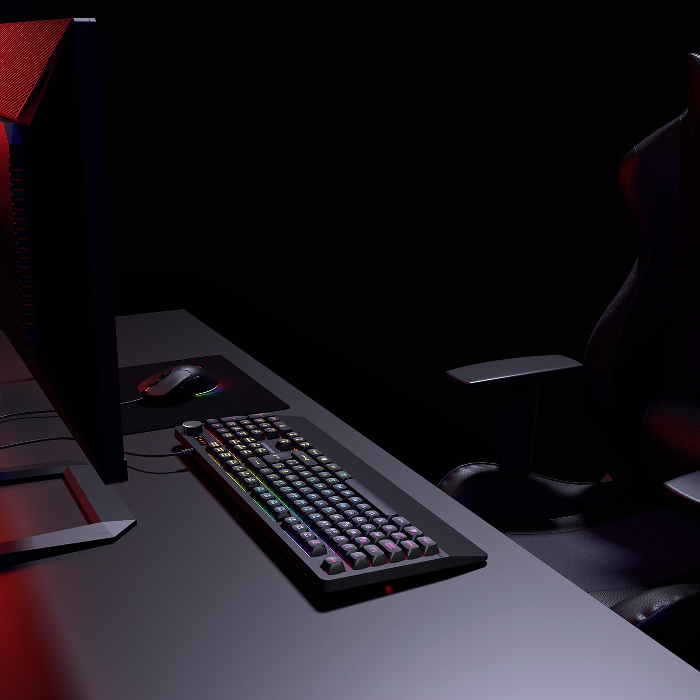 Km-9858 Jazzy V2 Siyah Usb RGB TR Q 12800 Dpi Oyuncu Klavye Mouse Set