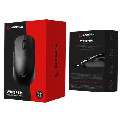 Kablosuz Siyah 24000 DPI 3311 Sensor Şarjlı 80 Million Huano Switch 39 Gram Gaming Oyuncu Mouse