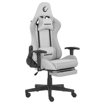 KL-R27 Elemental Ayak Dayama Yerli Terletmez Kumaş Gri / Karbon Gaming Oyuncu Koltuğu