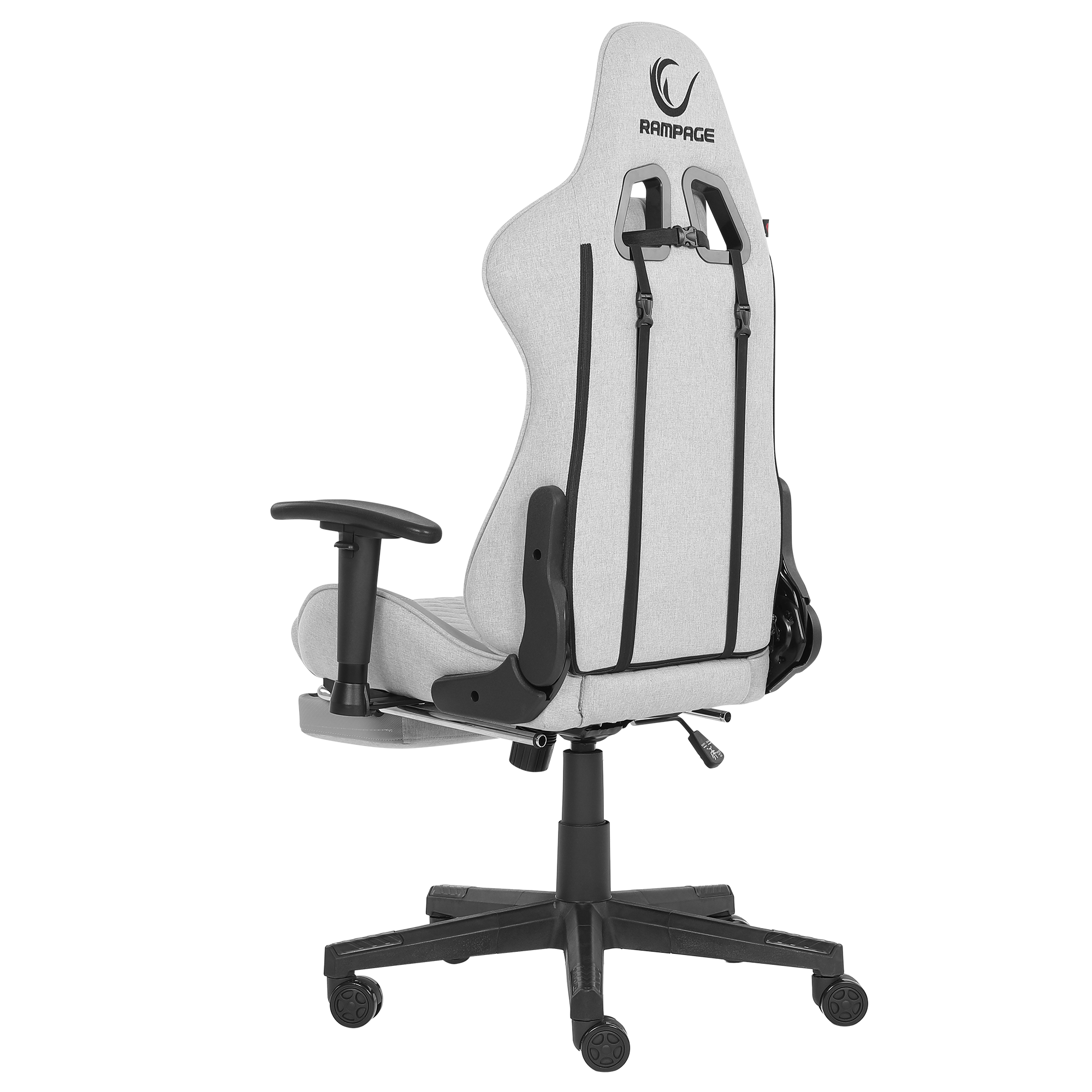 KL-R27 Elemental Ayak Dayama Yerli Terletmez Kumaş Gri / Karbon Gaming Oyuncu Koltuğu