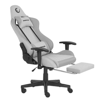 KL-R27 Elemental Ayak Dayama Yerli Terletmez Kumaş Gri / Karbon Gaming Oyuncu Koltuğu