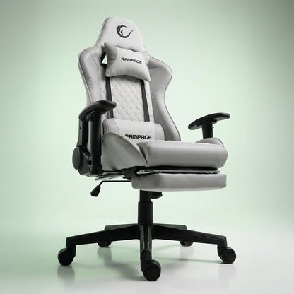 KL-R27 Elemental Ayak Dayama Yerli Terletmez Kumaş Gri / Karbon Gaming Oyuncu Koltuğu