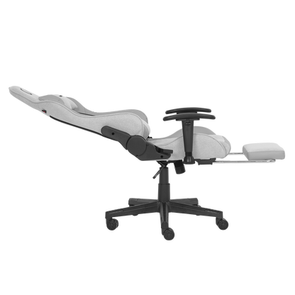 KL-R27 Elemental Ayak Dayama Yerli Terletmez Kumaş Gri / Karbon Gaming Oyuncu Koltuğu