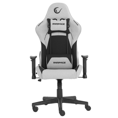 KL-R26 Peak Üst Seviye Terletmez Kumaş Gri/Siyah Gaming Oyuncu Koltuğu