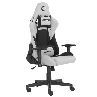 KL-R26 Peak Üst Seviye Terletmez Kumaş Gri/Siyah Gaming Oyuncu Koltuğu