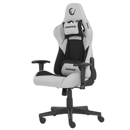 KL-R26 Peak Üst Seviye Terletmez Kumaş Gri/Siyah Gaming Oyuncu Koltuğu