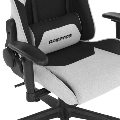 KL-R26 Peak Üst Seviye Terletmez Kumaş Gri/Siyah Gaming Oyuncu Koltuğu