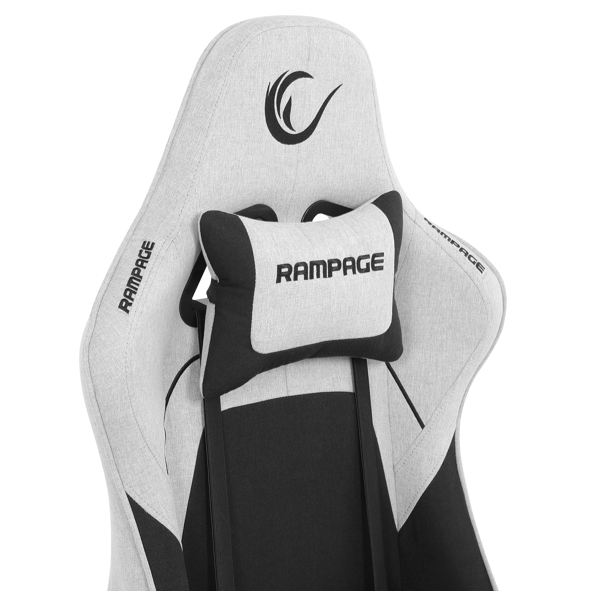 KL-R26 Peak Üst Seviye Terletmez Kumaş Gri/Siyah Gaming Oyuncu Koltuğu