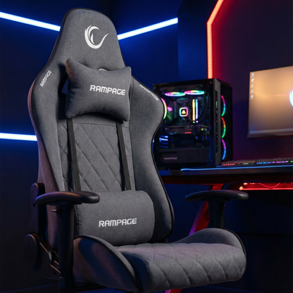 KL-R29 Myth Üst Seviye Terletmez Kumaş Siyah Gaming Oyuncu Koltuğu