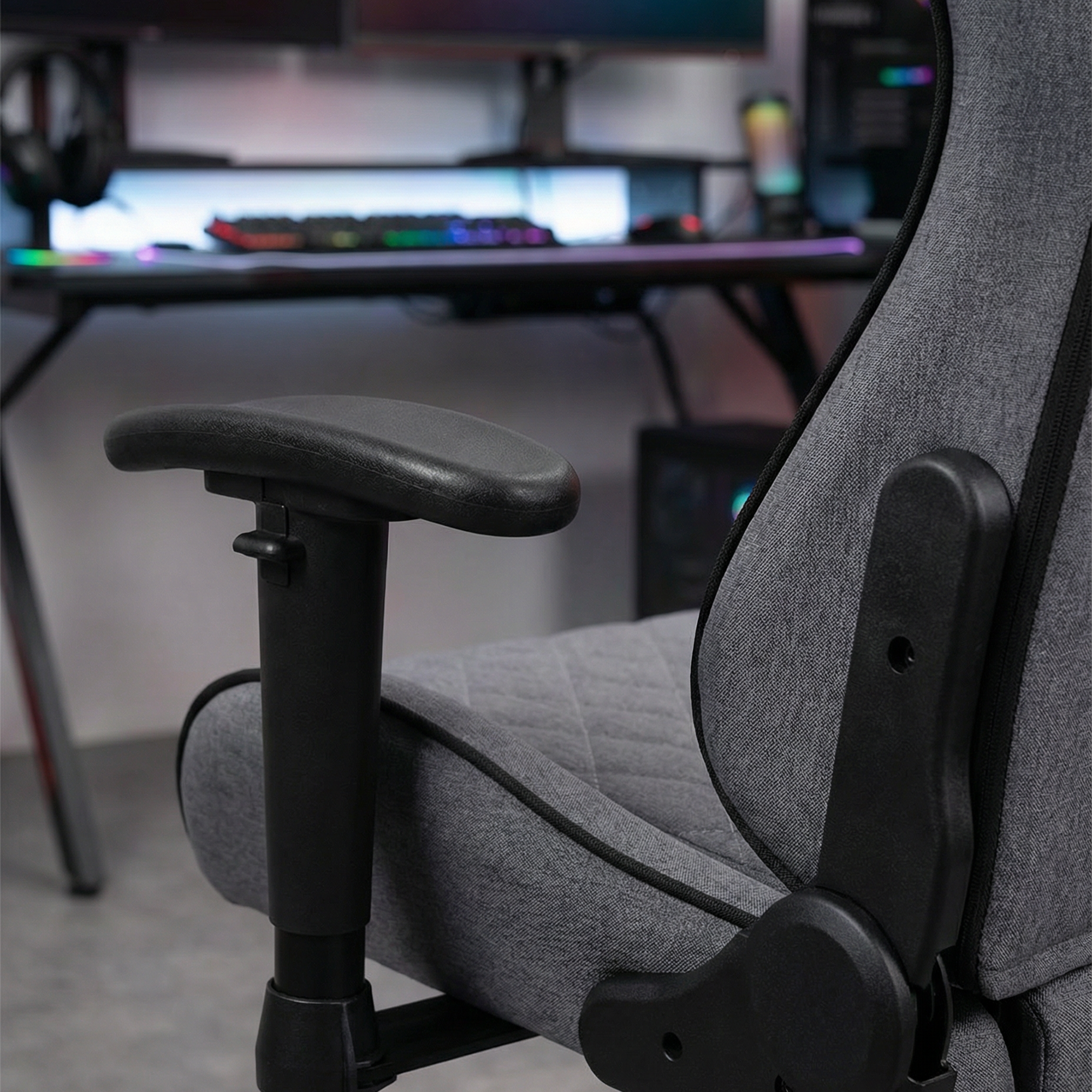 KL-R29 Myth Üst Seviye Terletmez Kumaş Siyah Gaming Oyuncu Koltuğu